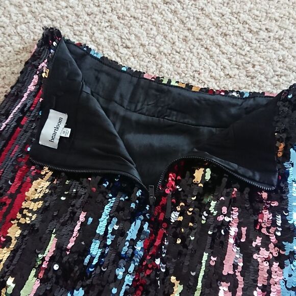 Heartloom dean sequin skirt in multi color size M - Picture 8 of 12